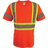 短袖t恤,安全聚酯,2从小到大,高能见度橙色SGS048 | TENAQUIP