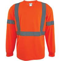 长袖衬衫,安全聚酯、大型、高能见度橙色SGS068 | TENAQUIP