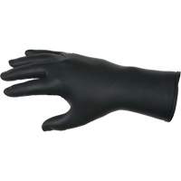 NitriShield隐形额外的一次性手套,大,腈,6-mil,无粉,黑SGT049 | TENAQUIP