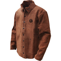 雄鹅品牌分裂牛皮焊接夹克,皮革,3从小到大,布朗SGV067 | TENAQUIP