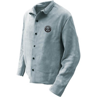 焊机夹克,皮革,大型灰色SGV101 | TENAQUIP