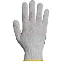 确定控制<一口>®< /一口> PVC点缀字符串针织手套,聚/棉、单面的,7计,X-Small SAN480B | TENAQUIP