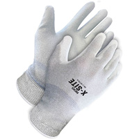 X-Site™防静电涂层手套、8、聚氨酯涂料、15计,尼龙/铜壳SGW017 | TENAQUIP