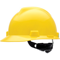 V-Gard <一口>®< /一口>割缝安全帽,棘轮悬挂,黄色SGW071 | TENAQUIP