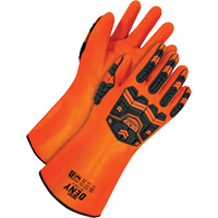 抗否认™化学手套,9码,14个“L, PVC,特里布内衬SGW614 | TENAQUIP