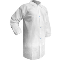 保健™实验室外套,聚丙烯,白色,小SGW626 | TENAQUIP