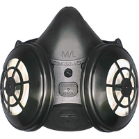 舒适空气<一口>®< /一口> 400 nx一半黑色面具没有呼气阀N95装备,弹性体/橡胶、中型/大型SGX136 | TENAQUIP