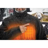 M12™加热Toughshell™夹克,男人的,媒介,黑色SGX305 | TENAQUIP