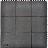 Cushion-Ease <一口>®< /一口>联锁抗疲劳垫,铺3 x 3 x 3/4”,黑色,天然橡胶SGX894 | TENAQUIP