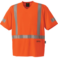 CoolPass <一口>®< /一口>紫外线保护安全的t恤,小,高能见度橙色SGY063 | TENAQUIP