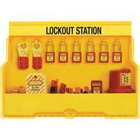 总理电气锁定站,热塑性挂锁,包括16个挂锁能力,挂锁SGZ647 | TENAQUIP