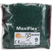 MaxiFlex <一口>®< /一口>削减™触摸屏兼容的耐切割手套,规模大,15计,腈涂层,设计纱线壳牌、ASTM ANSI A2 / EN 388级3级/ EN 388 B SGZ695 | TENAQUIP