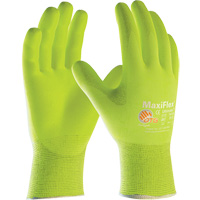 MaxiFlex <一口>®< /一口>终极™高能见度无缝手套,大,腈涂料、15计、尼龙/弹力壳SGZ716 | TENAQUIP
