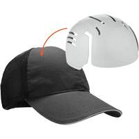 Skullerz 8946标准与撞帽棒球帽插入、黑色SHB490 | TENAQUIP