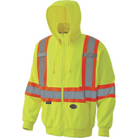 邮政编码风格帽衫,羊毛,X-Small,高能见度Lime-Yellow SHD058 | TENAQUIP