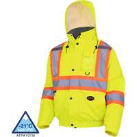 冬季绗缝防水安全短夹克,聚酯,高能见度Lime-Yellow 4从小到大SHD461 | TENAQUIP