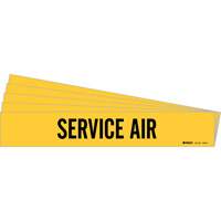 “服务航空”管标记,粘性,2 H x 14 W,黑色黄色SI411 | TENAQUIP