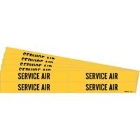 “服务航空”管标记,粘性,1-1/8“H x 7”W,黑色黄色SI412 | TENAQUIP