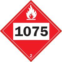 1075年液化石油可燃气体隔离招牌、塑料SS821 | TENAQUIP