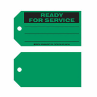 “准备好服务”标签、纸5-3/4 W x 3 H,英语SX395 | TENAQUIP