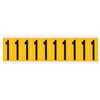 个人数字和字母标签,1、2“H,黑色黄色SY930 | TENAQUIP