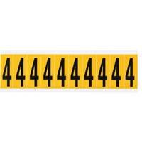 个人数字和字母标签4 2”H,黄色黑色SY933 | TENAQUIP