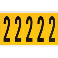 个人数字和字母标签,2、4“H,黑色黄色SZ008 | TENAQUIP