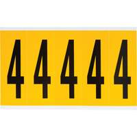 个人数字和字母标签,4,4 H,黑色黄色SZ010 | TENAQUIP