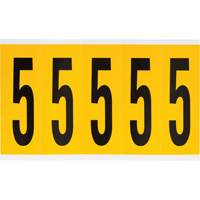 个人数字和字母标签5 4 H,黑色黄色SZ011 | TENAQUIP