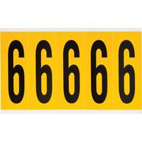 个人数字和字母标签、6、4 H,黑色黄色SZ012 | TENAQUIP