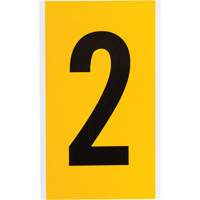 个人数字和字母标签,2,6“H,黑色黄色SZ045 | TENAQUIP