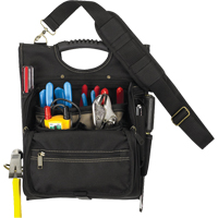 拉链袋专业电工工具,聚酯,21个口袋,黑色TBN126 | TENAQUIP