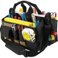 中心托盘工具袋,帆布,16个口袋,黑色TBN257 | TENAQUIP