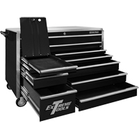 前专业系列滚动工具柜,11个抽屉,55 D x 46-3/8“W x 30 H,黑色TEP618 | TENAQUIP