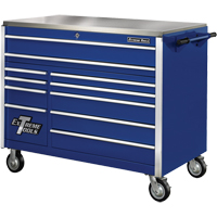 前专业系列滚动工具柜,11个抽屉,55 D x 46-3/8“W x 30 H,蓝色TEP619 | TENAQUIP