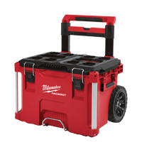 Packout™滚动工具盒,19 dx 26“W x 22 H,黑色/红色TEQ706 | TENAQUIP