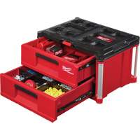 Packout™抽屉的工具盒,14-1/3 dx 22-1/5“W x 16-1/3 H,黑色/红色TER110 | TENAQUIP