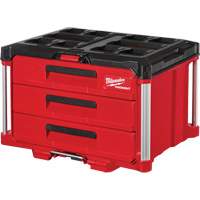 Packout™3-Drawer工具盒,14-1/3 dx 22-1/5“W x 16-1/3 H,黑色/红色TER111 | TENAQUIP