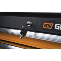 GSX系列工具箱,26个“W, 4个抽屉,黑色/橘色TER208 | TENAQUIP