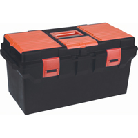 塑料工具箱,22 D x 10 1/2“W x 11 H,黑色TLV085 | TENAQUIP