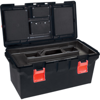 塑料工具箱,22 D x 10 1/2“W x 11 H,黑色TLV085 | TENAQUIP