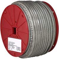 电线电缆、250 x 1/8英寸(76.2米),340磅。(0.17吨),乙烯基涂层TQB489 | TENAQUIP