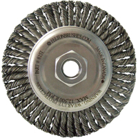 钢丝轮刷、5-7/8”迪亚。,0.02”填满,5/8“-11杆,钢TC019 | TENAQUIP