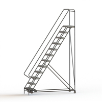 滚梯,12个步骤,24“步宽,120”平台高度,铝VC519 | TENAQUIP