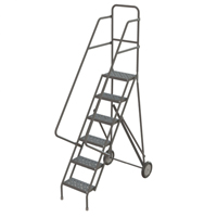 轧钢阶梯,6步骤,16“步骤宽度60”平台高度,钢VC523 | TENAQUIP