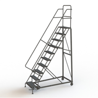 重型滚梯,十步,24“步宽,100”平台高度,钢VC564 | TENAQUIP
