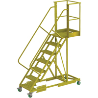 悬臂滚梯支持7步骤,20“平台深度、70”平台高度VC653 | TENAQUIP