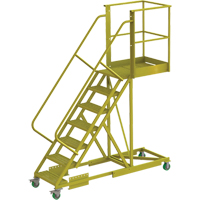 悬臂滚梯支持7步骤,30“平台深度、70”平台高度VC668 | TENAQUIP
