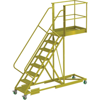 悬臂滚梯支持8步骤,40“平台深度、80”平台高度VC689 | TENAQUIP