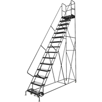深大滚梯步,15个步骤,24“步宽,150”平台高度,钢VC779 | TENAQUIP